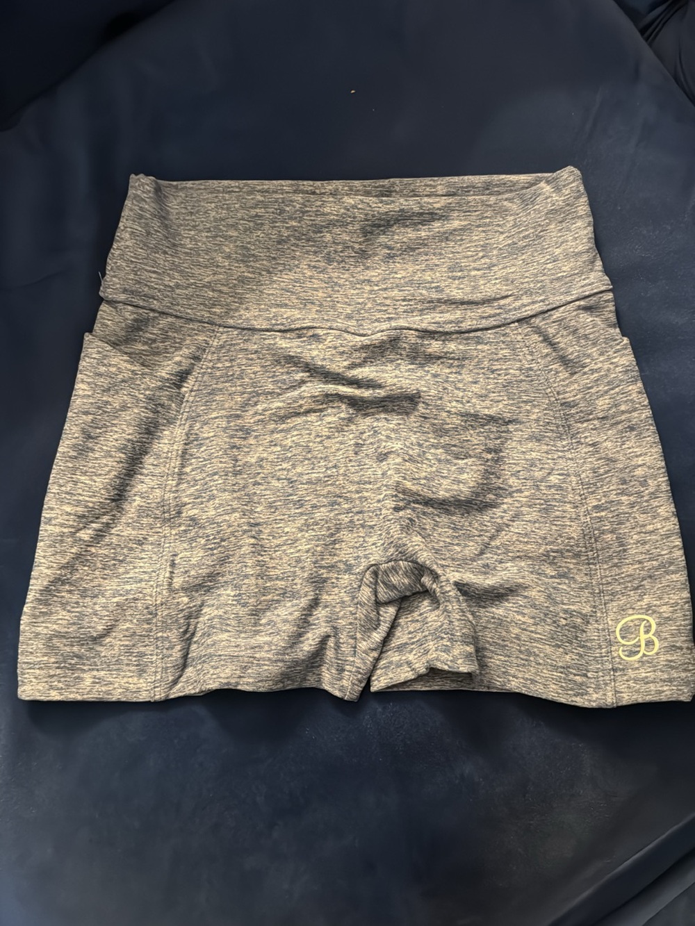 Bombshell Sportswear Sky Blue Curves Shorts With Pockets - Picture 4 of 5